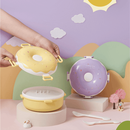 Kids Donut Design - Stainless Steel Lunch Box - Twisoo