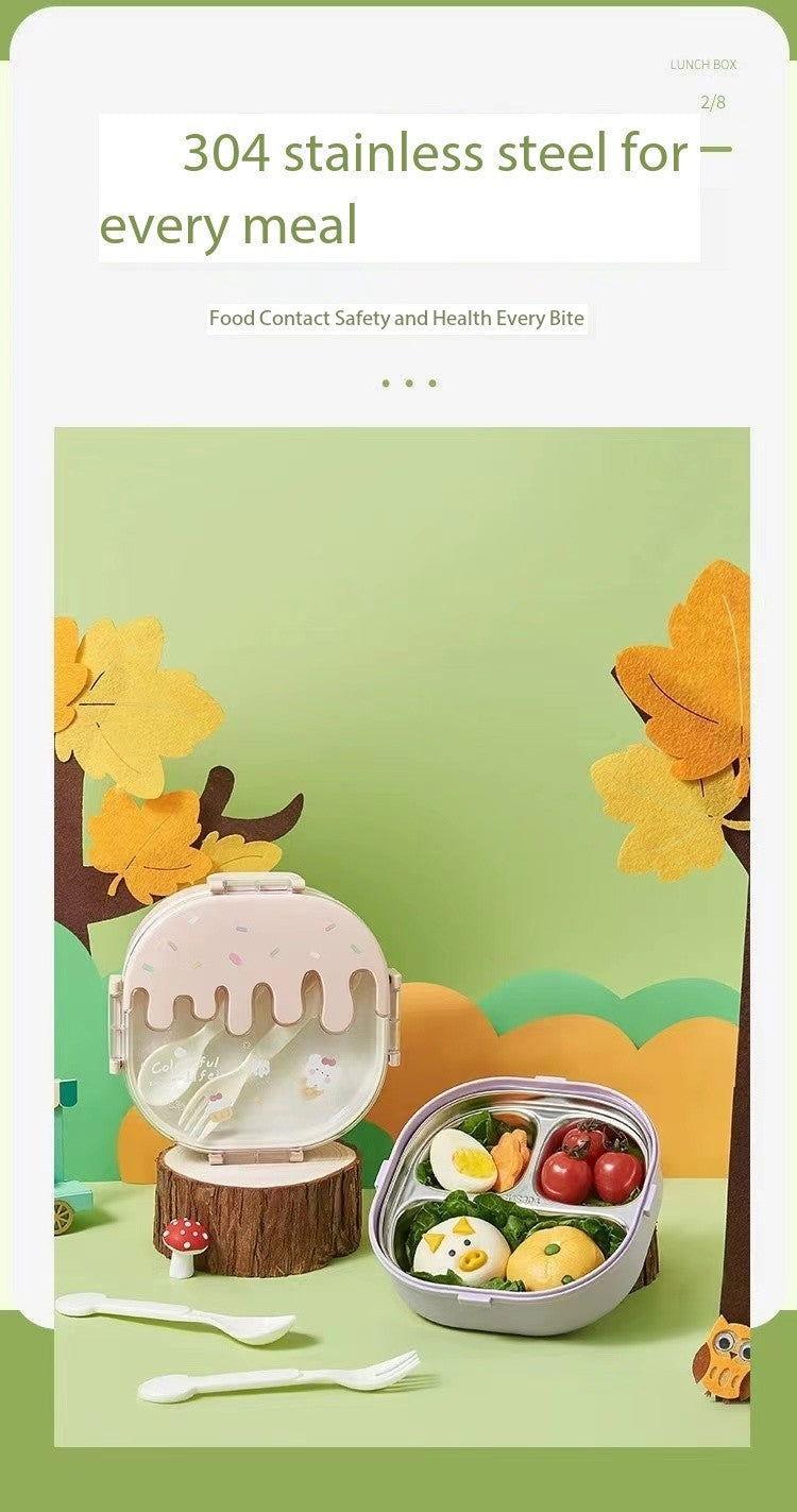 Kids Ice Cream - Bento Stainless Steel Lunch Box - Twisoo