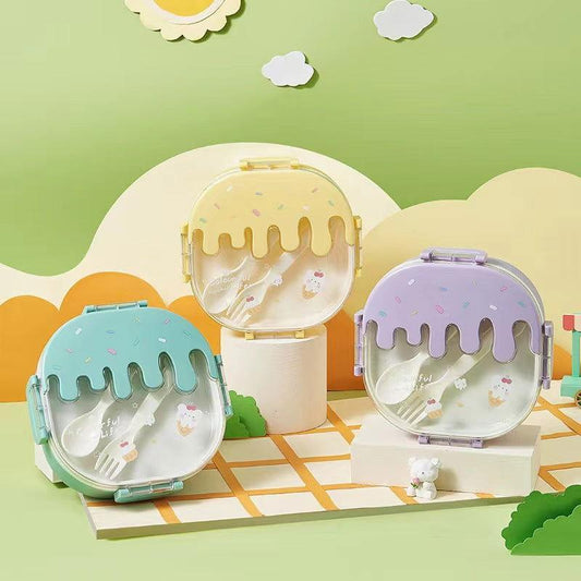 Kids Ice Cream - Bento Stainless Steel Lunch Box - Twisoo