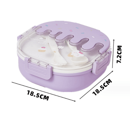 Kids Ice Cream - Bento Stainless Steel Lunch Box - Twisoo