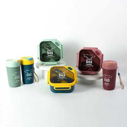 Kids Sports Lunch Box and Water Bottle Combo Set - Twisoo