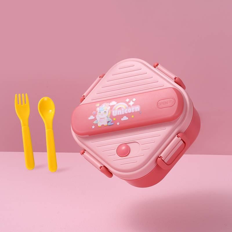 Kids Square Bento Plastic Lunch Box - Twisoo