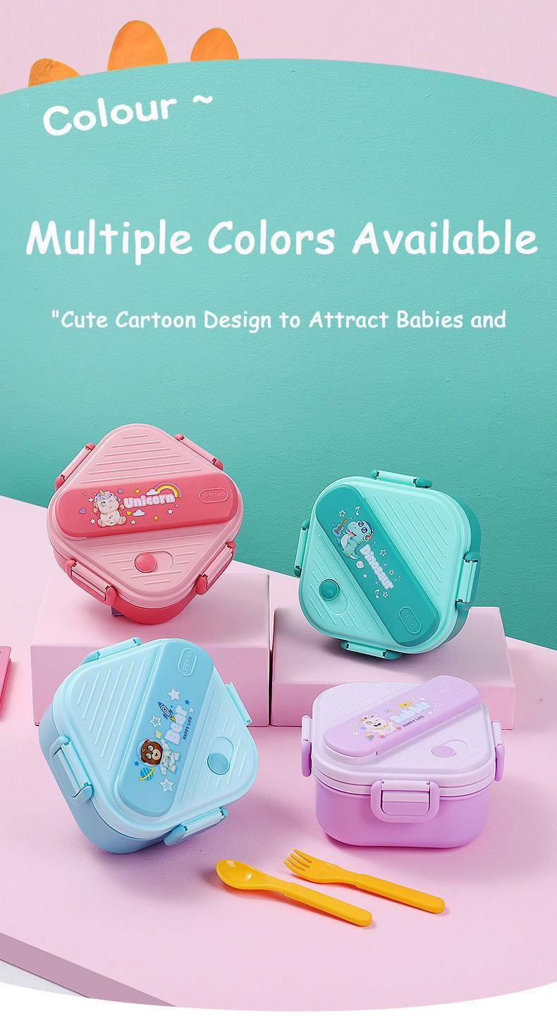 Kids Square Bento Plastic Lunch Box - Twisoo