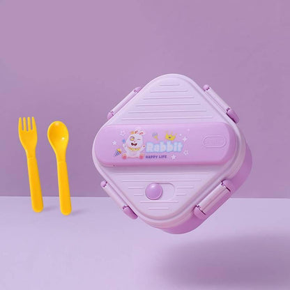 Kids Square Bento Plastic Lunch Box - Twisoo