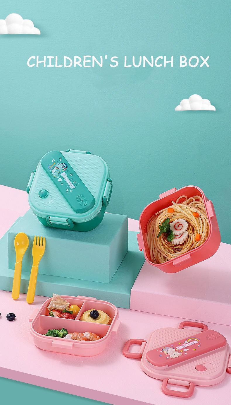Kids Square Bento Plastic Lunch Box - Twisoo