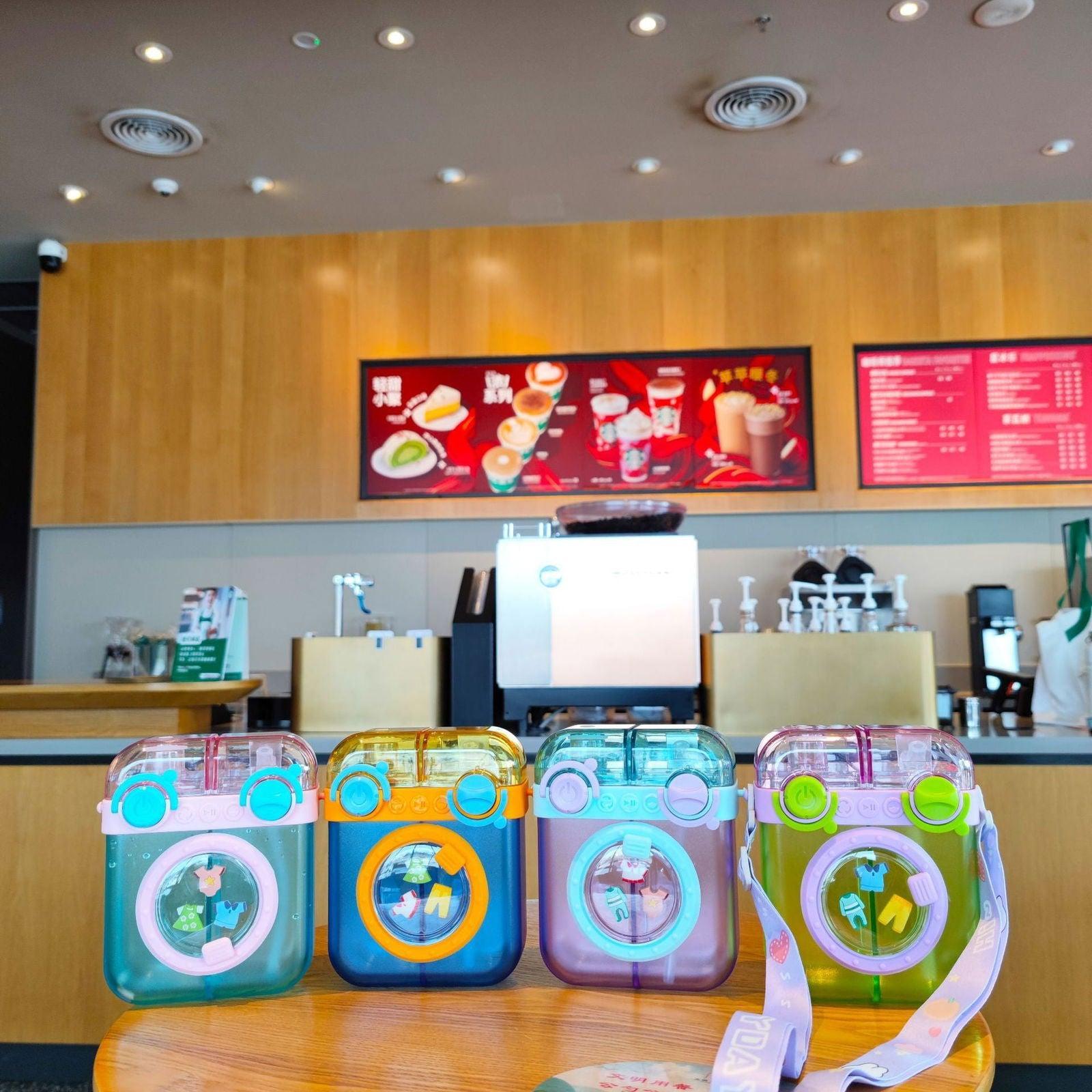 Large Capacity Double Drinking Water Cup for Kids with Portable Strap - Twisoo