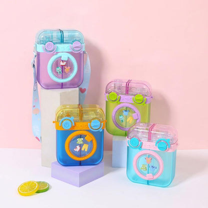 Large Capacity Double Drinking Water Cup for Kids with Portable Strap - Twisoo