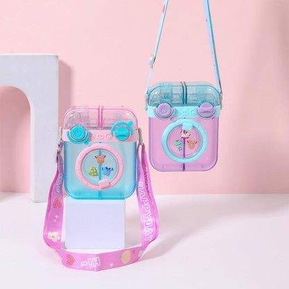 Large Capacity Double Drinking Water Cup for Kids with Portable Strap - Twisoo