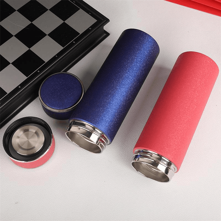 Leather Double Wall Stainless Steel Thermal Water Bottle (680 ML) 🥤 - Twisoo