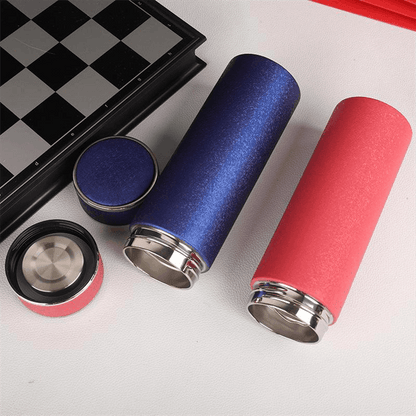 Leather Double Wall Stainless Steel Thermal Water Bottle (680 ML) 🥤 - Twisoo