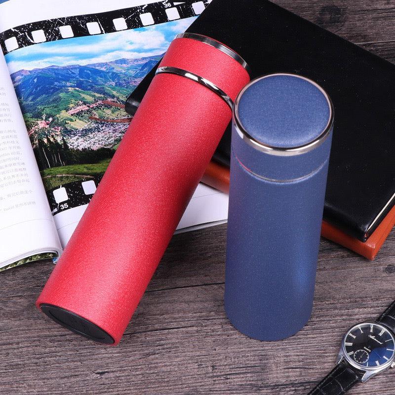 Leather Double Wall Stainless Steel Thermal Water Bottle (680 ML) 🥤 - Twisoo