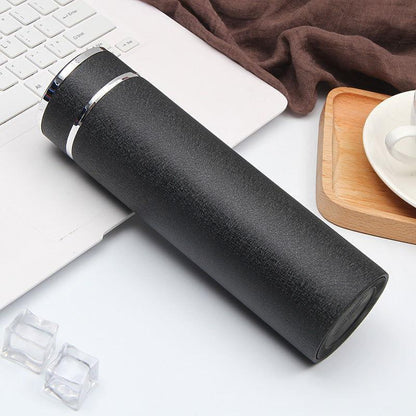 Leather Double Wall Stainless Steel Thermal Water Bottle (680 ML) 🥤 - Twisoo