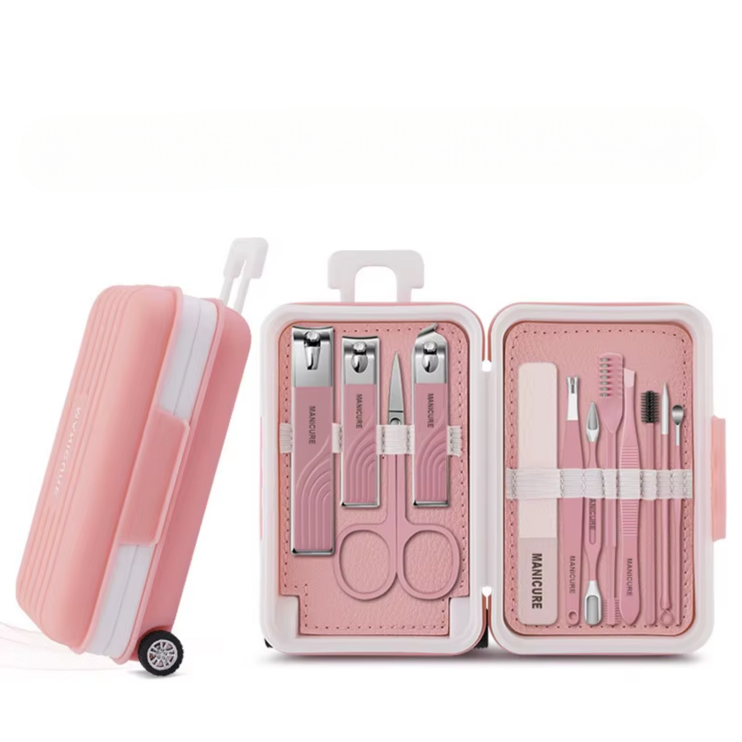12-in-1 Stainless Steel Manicure Set – Portable Nail Clippers &amp; Beauty Tools Kit