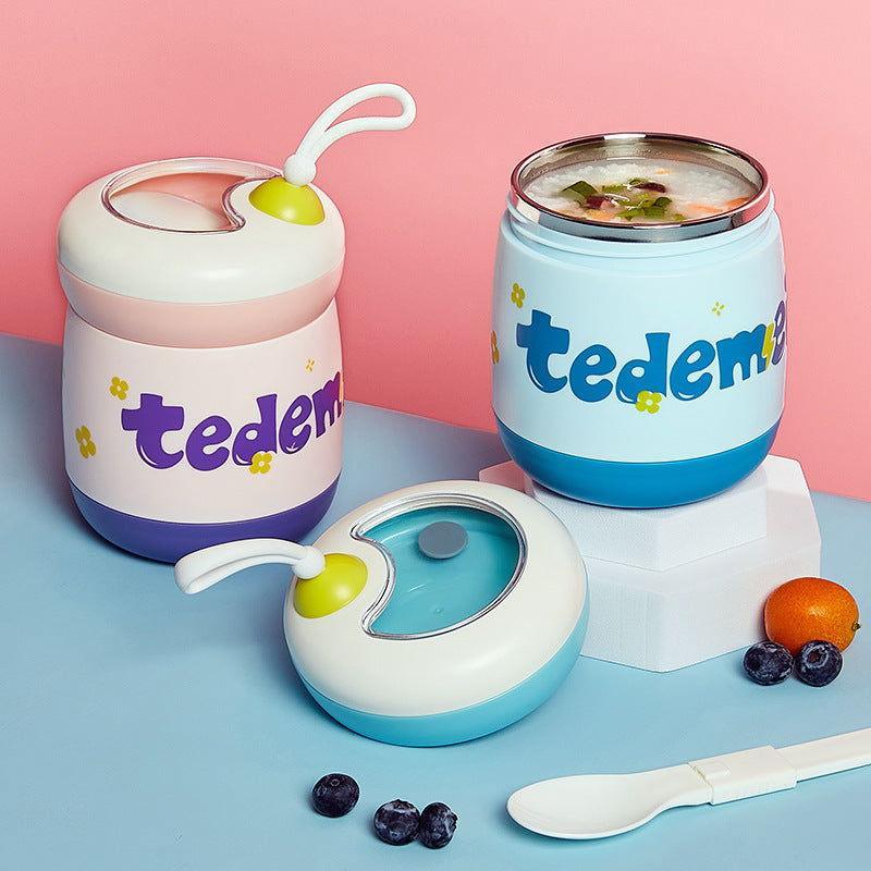 Morning Meal Vaccum Food Jar - Stainless Steel with Spoon (450ml) - Twisoo