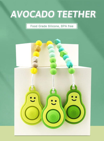 New Baby Teether - Avocado Design - Twisoo