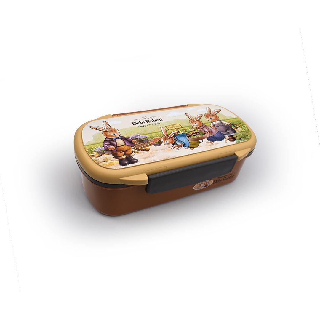 Rectangular Rabbit Plastic Bento Lunch Box for Kids - Twisoo