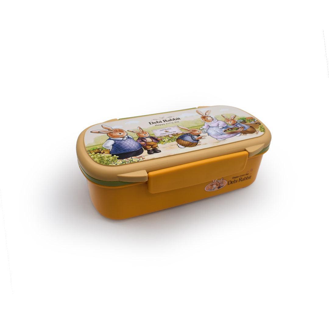 Rectangular Rabbit Plastic Bento Lunch Box for Kids - Twisoo