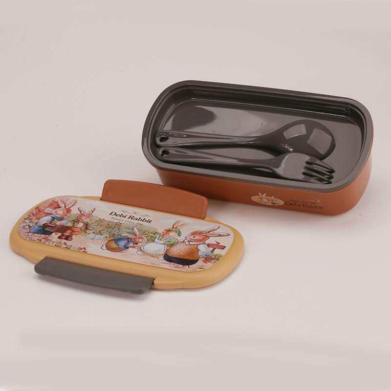 Rectangular Rabbit Plastic Bento Lunch Box for Kids - Twisoo
