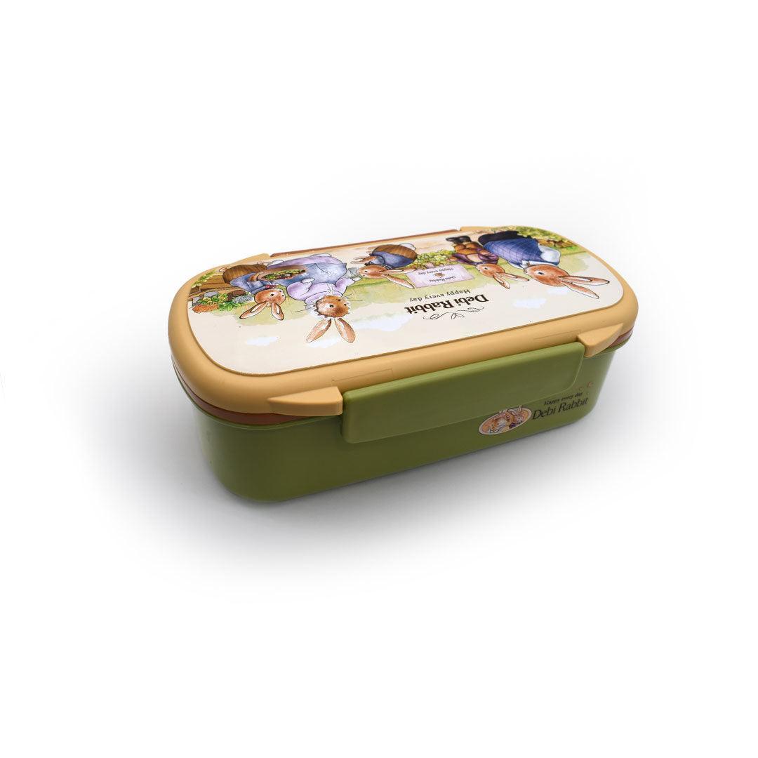 Rectangular Rabbit Plastic Bento Lunch Box for Kids - Twisoo