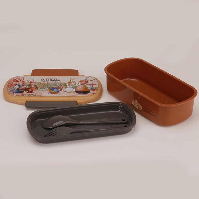 Rectangular Rabbit Plastic Bento Lunch Box for Kids - Twisoo