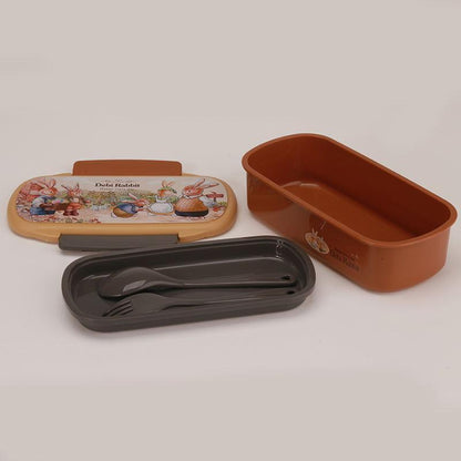 Rectangular Rabbit Plastic Bento Lunch Box for Kids - Twisoo