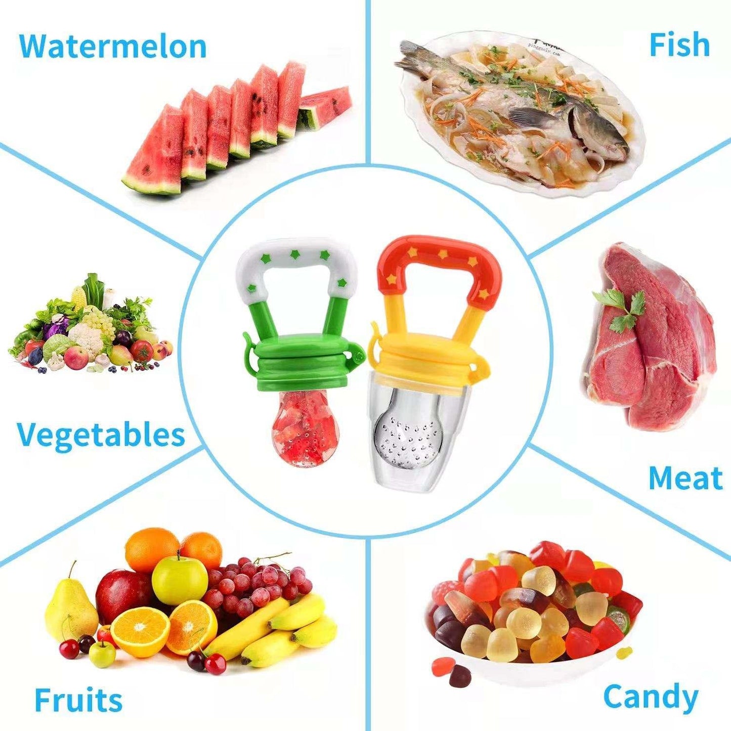 Silicone Baby Fruits Feeding - Pacifier Feeder for Kids - Twisoo