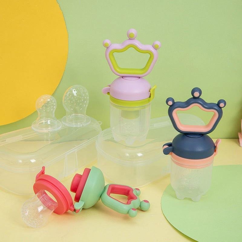 Silicone Pacifier & Fresh Fruit Vegetable Feeder for Infants 🍏🥕👶 - Twisoo
