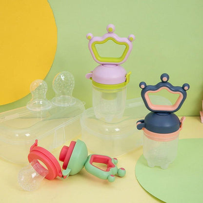 Silicone Pacifier & Fresh Fruit Vegetable Feeder for Infants 🍏🥕👶 - Twisoo