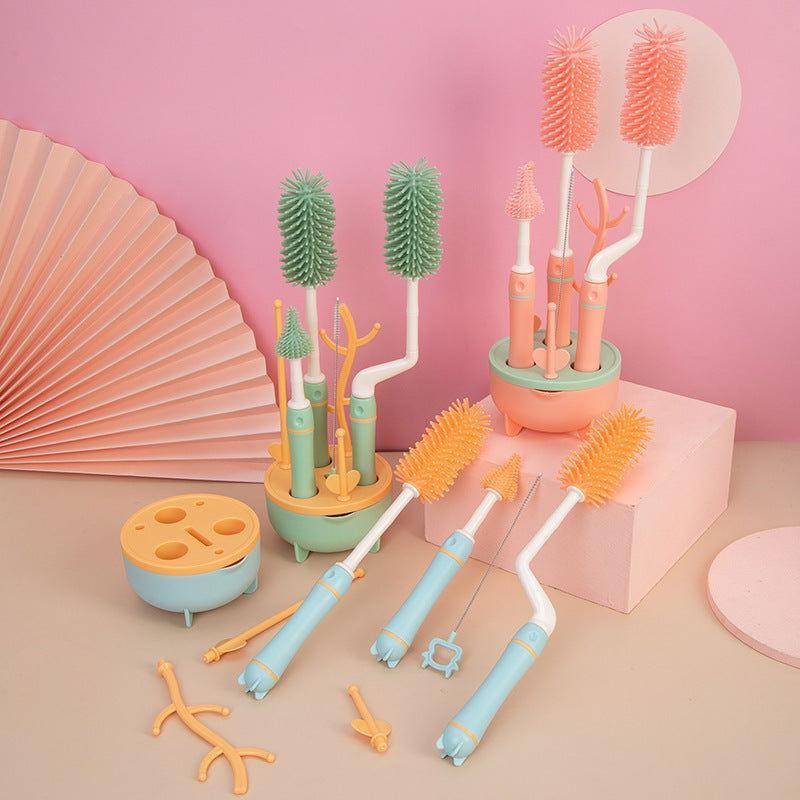 Silicone Water Bottle Cleaning Brush Set (8 PCS) 🧼🚰✨ - Twisoo