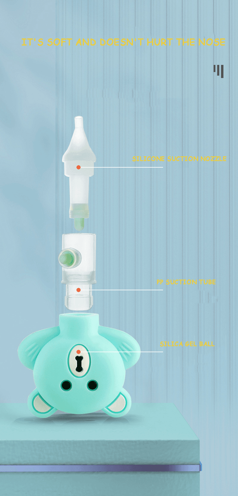 Soft Silicone Nasal Aspirator for Babies & Toddlers 👶💖✨ - Twisoo