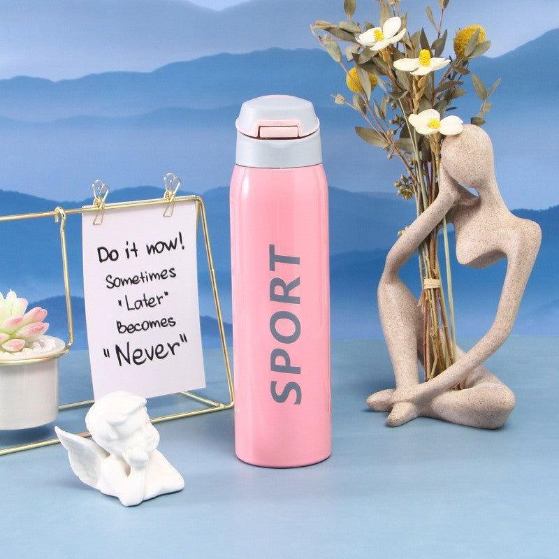 Stainless Steel Thermal Sports Water Bottle (500ml) 🥤💪 - Twisoo