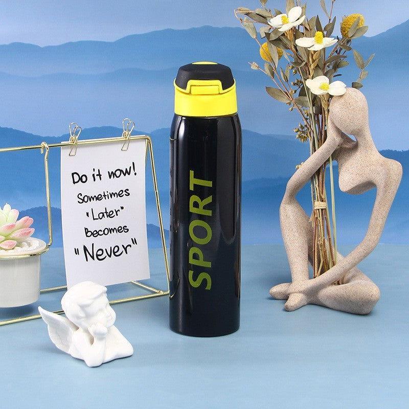 Stainless Steel Thermal Sports Water Bottle (500ml) 🥤💪 - Twisoo