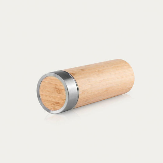 Stay Hydrated in Style with the Premium Bamboo Double Wall Stainless Steel Bottle (500ml) 🌿 - Twisoo