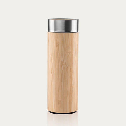 Stay Hydrated in Style with the Premium Bamboo Double Wall Stainless Steel Bottle (500ml) 🌿 - Twisoo