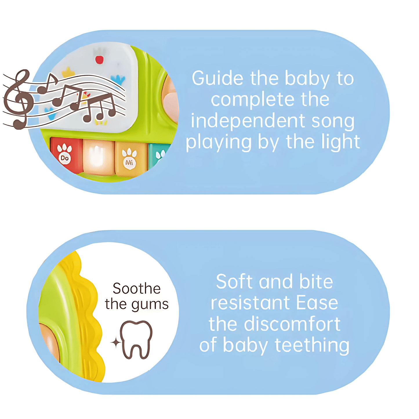 Twisoo 2 - in - 1 Music Forest Piano Toy – 8 - Key(Dino) - Twisoo