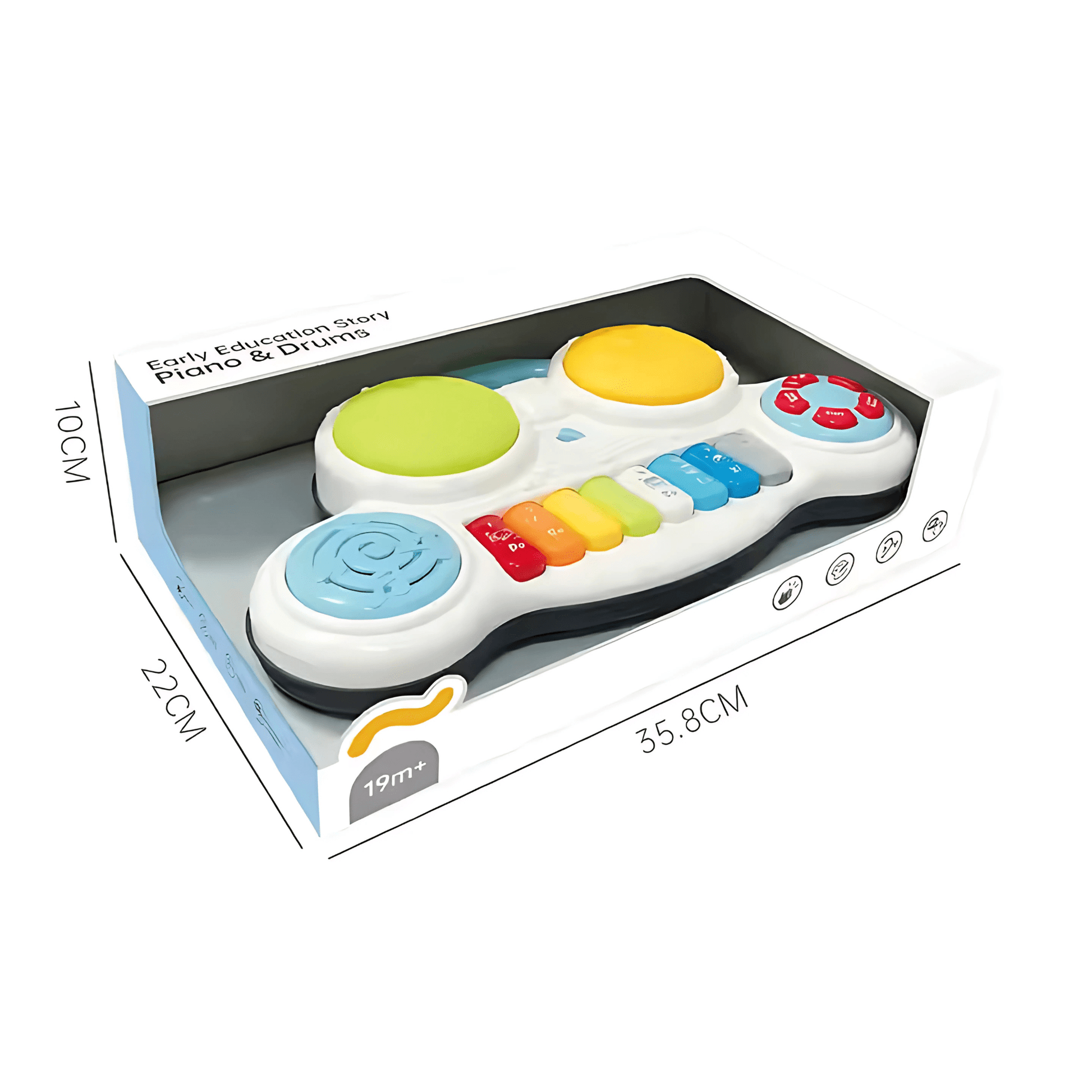 Twisoo 2 - in - 1 Music Forest Piano Toy – 8 - Key(Piano&Drum) - Twisoo