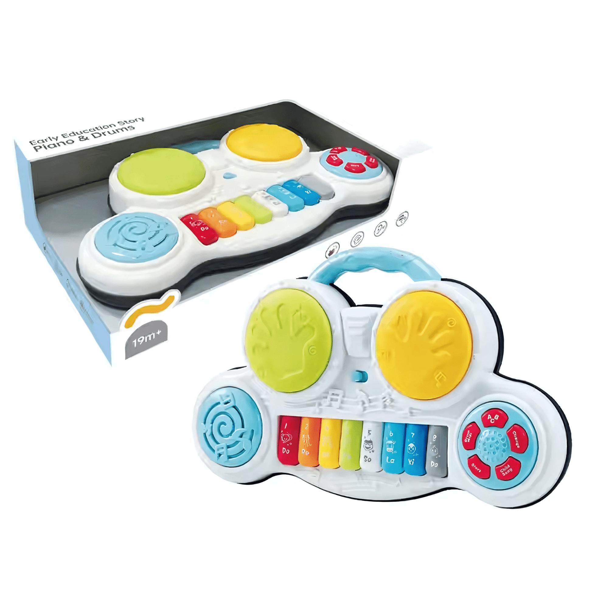 Twisoo 2 - in - 1 Music Forest Piano Toy – 8 - Key(Piano&Drum) - Twisoo