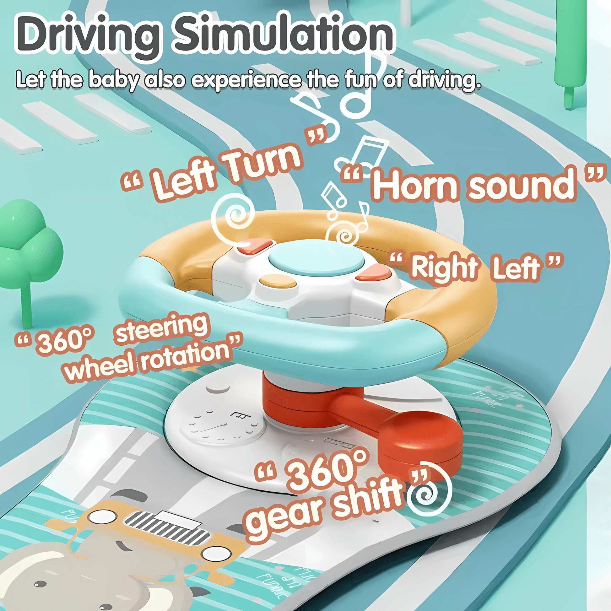 Twisoo Baby Driving Simulation Toy for Kids - Twisoo