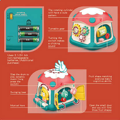 Twisoo Cartoon Baby Activity Multifunctional Toddler Educational Toy - Twisoo