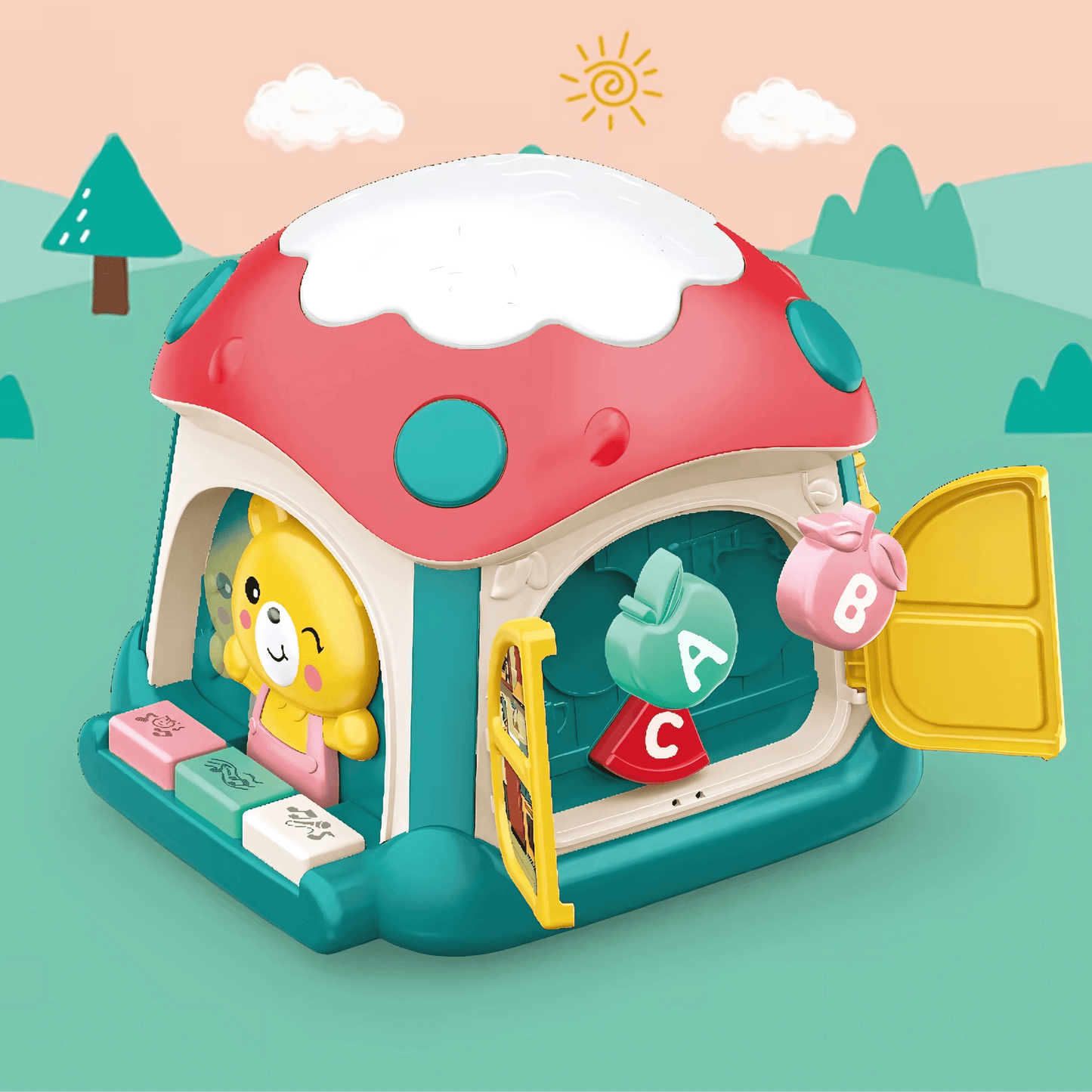 Twisoo Cartoon Baby Activity Multifunctional Toddler Educational Toy - Twisoo