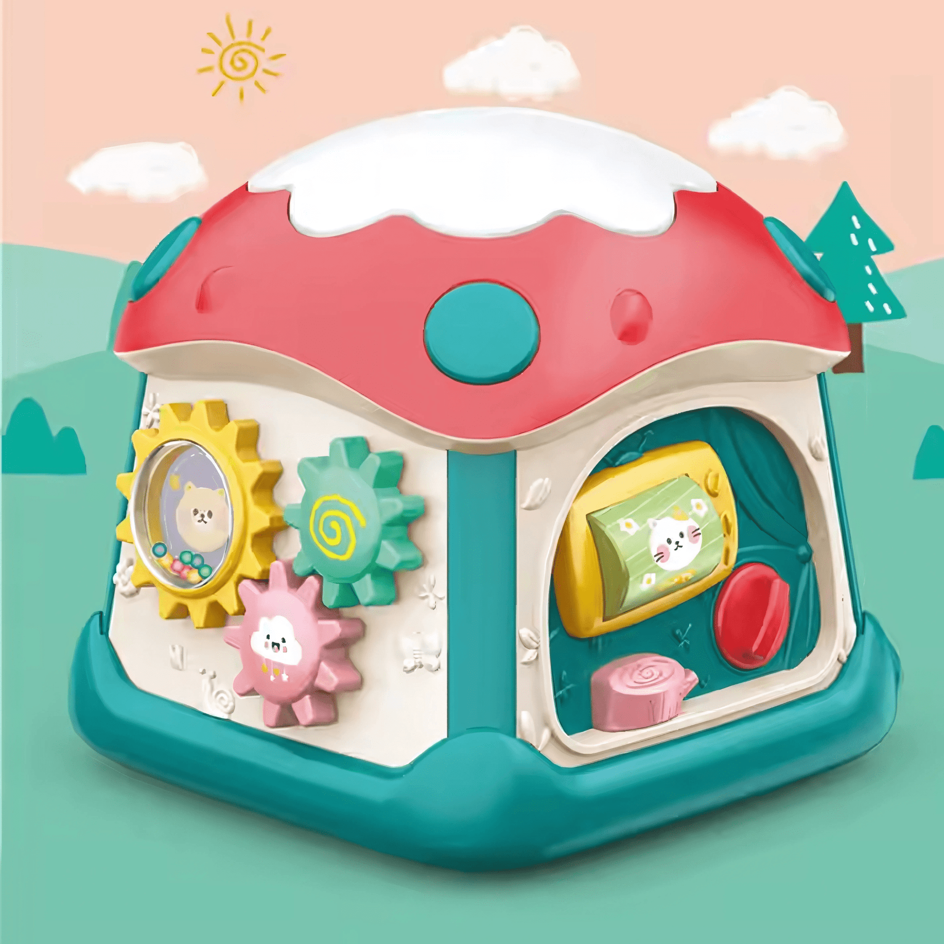 Twisoo Cartoon Baby Activity Multifunctional Toddler Educational Toy - Twisoo