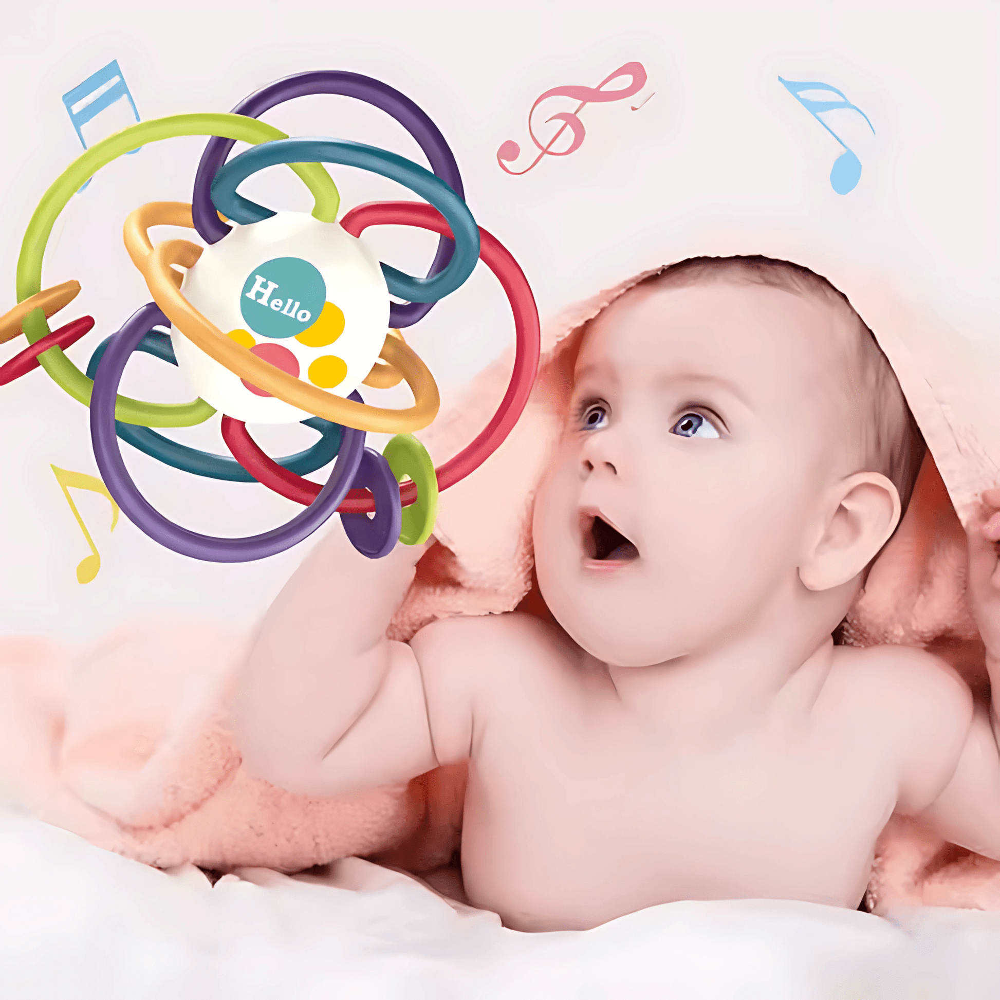 Twisoo Silicone Baby Teething Ball Toy for Babies 3M+ - Twisoo