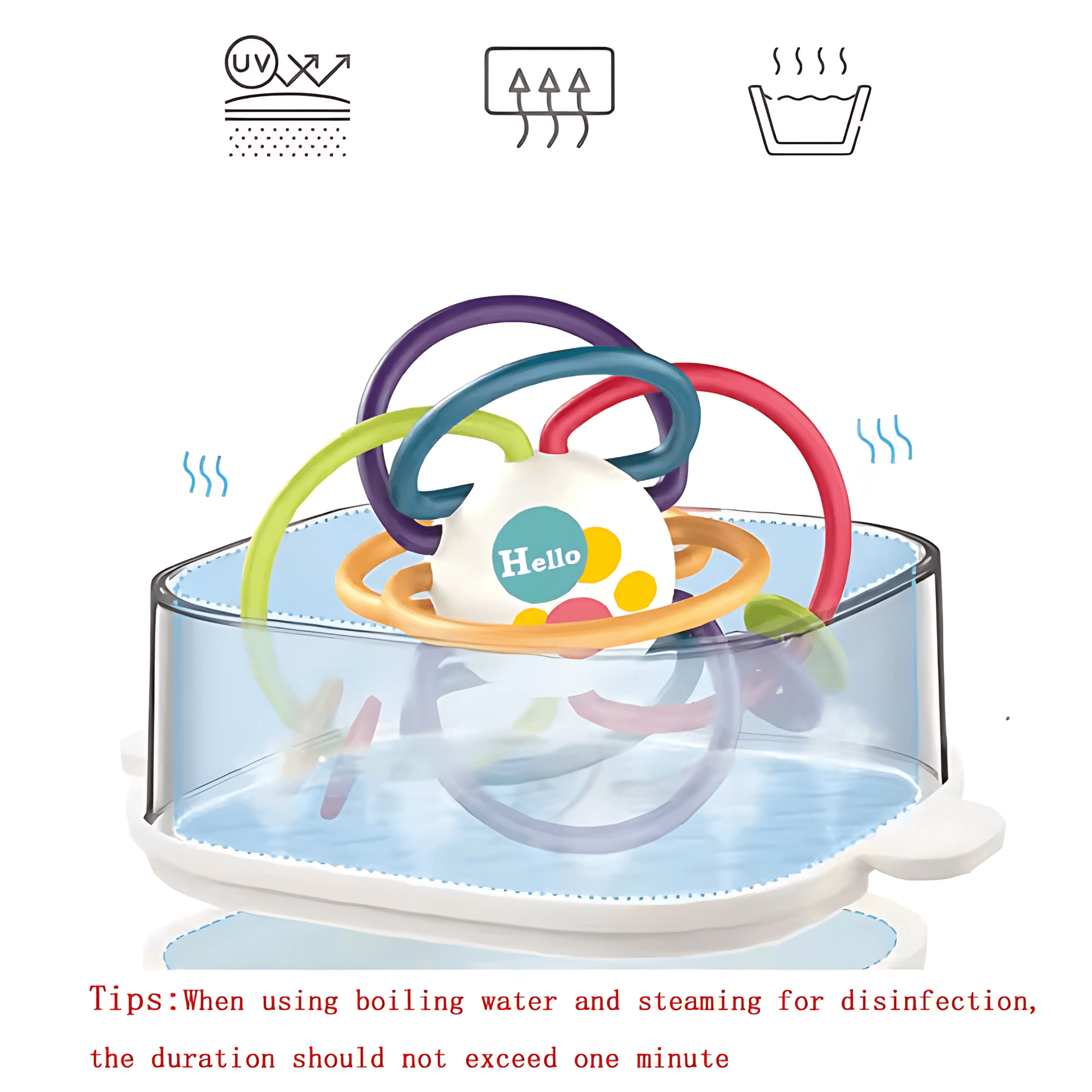 Twisoo Silicone Baby Teething Ball Toy for Babies 3M+ - Twisoo