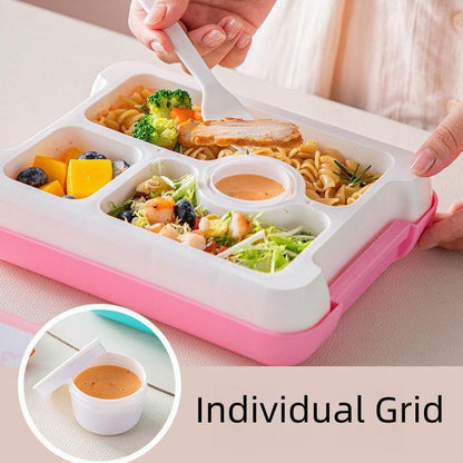 Unicorn Lunch Box with 4 Compartments and Handle - BPA Free 🍱🦄 - Twisoo