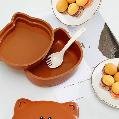Unique Bear Bento Lunch Box for Kids - Twisoo