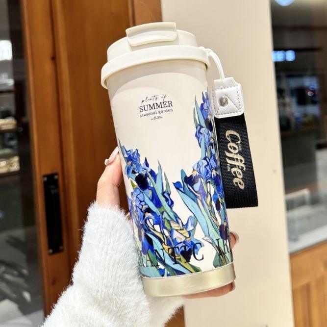 Women Stainless Steel Flower Tumbler, Coffee Mug (For Office & Home) - Twisoo