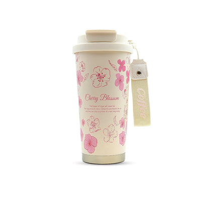 Women Stainless Steel Flower Tumbler, Coffee Mug (For Office & Home) - Twisoo