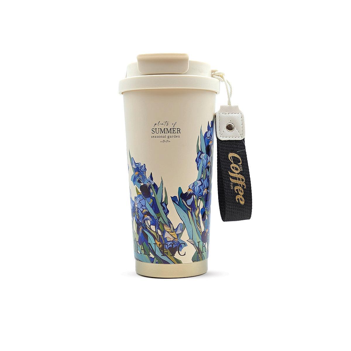 Women Stainless Steel Flower Tumbler, Coffee Mug (For Office & Home) - Twisoo